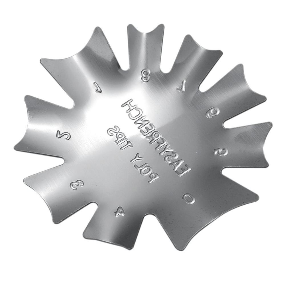 3 Types Durable Stainless Steel French Manicure Modeling Shaping Plates Crystal Nail Making Stamping Plates Nail Art Tool Kit: Type3