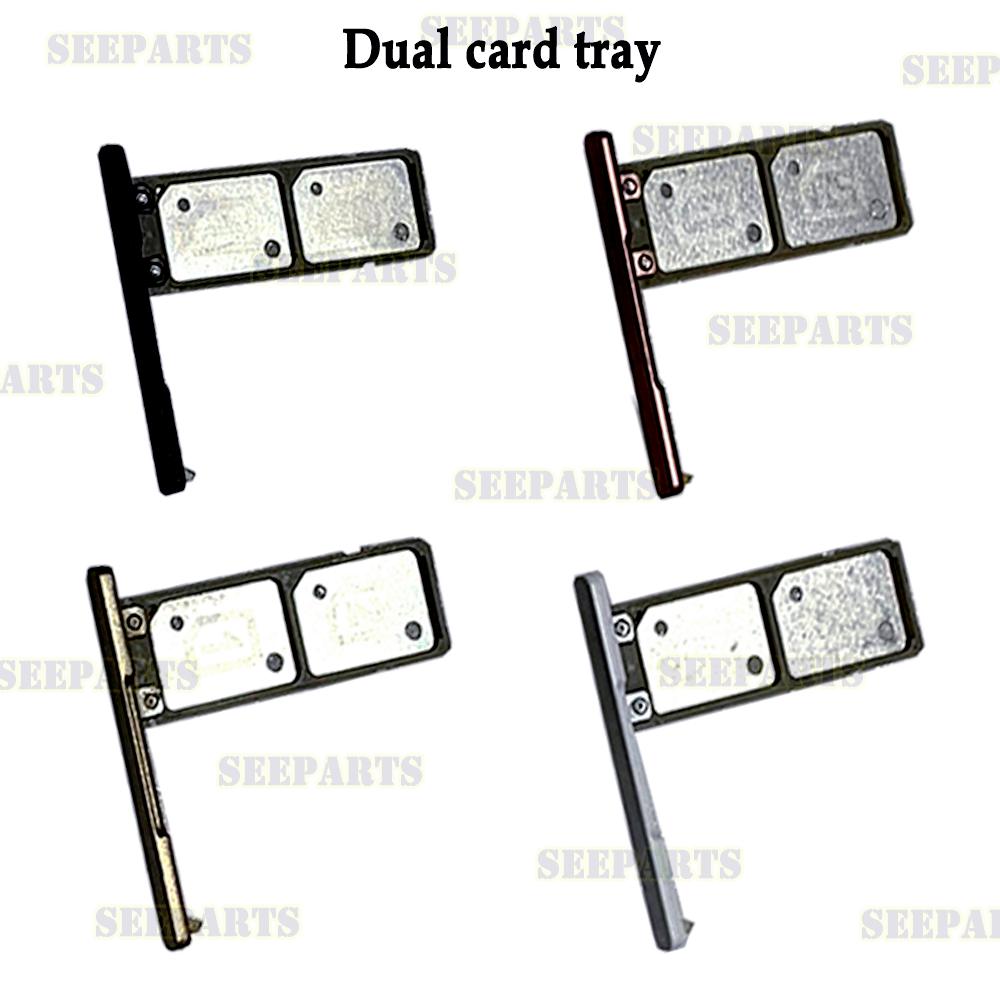 Support de plateau de carte Sim pour Sony Xperia XA1, support de fente de plateau de carte adaptateur, pièces de réparation G3116, G3121, G3112, G3123