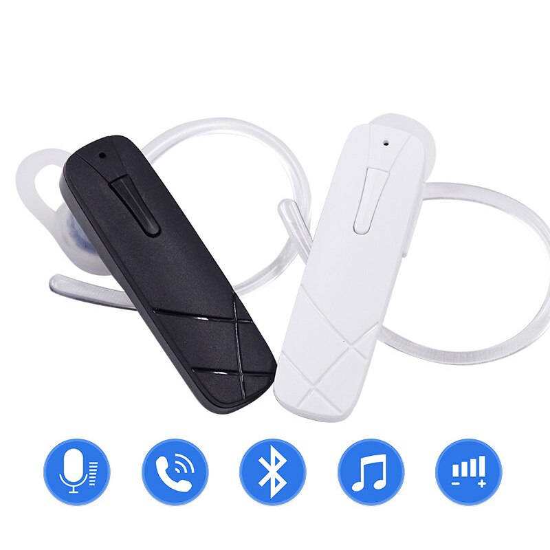1 Pc Mini Universele Bluetooth Stereo Oortelefoon Bluetooth Hoofdtelefoon Met Mic Handenvrij Oorhaak Headset Voor Ios Android