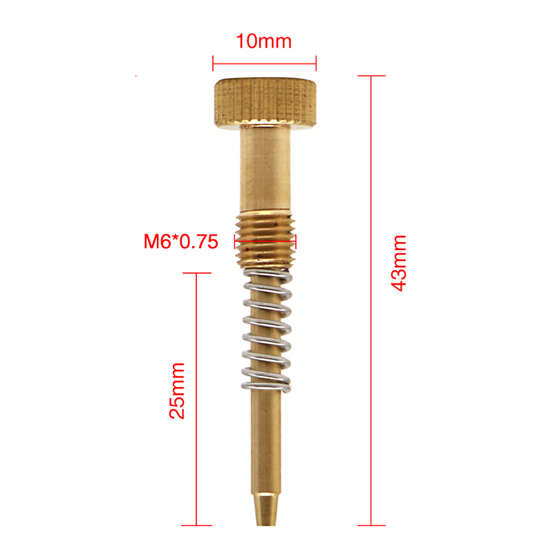 Tornillo de ajuste de mezcla de aire de carburador de motocicleta ZSDTRP para Keihin PWK 21 24 26 28 30 32 34mm Kits de tornillos de aire