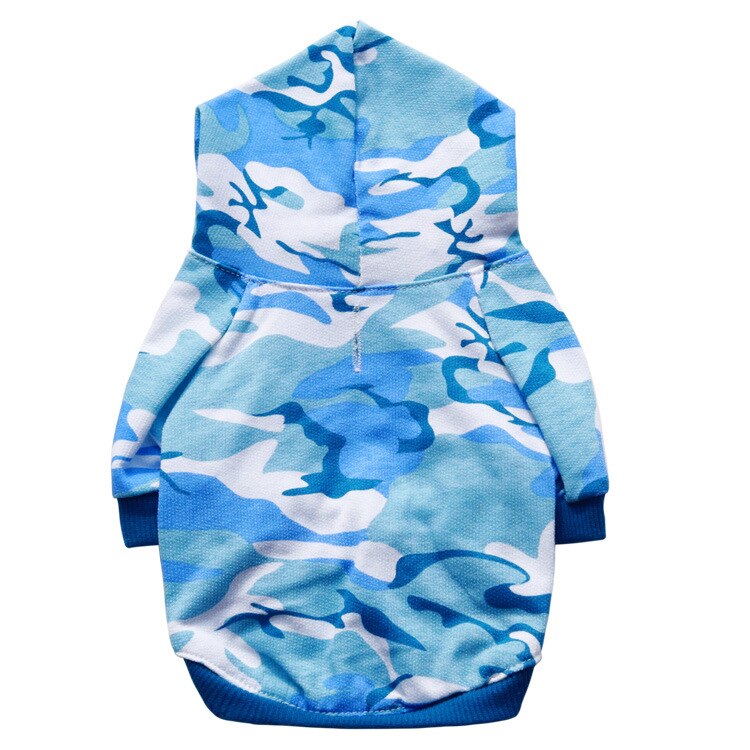 Camouflage kæledyr kat tøj til små katte hættetrøje frakke jakke vest kæledyr tøj kanin dyr kæledyr kat forsyninger 12 b 30 s 2: Blå / Xs