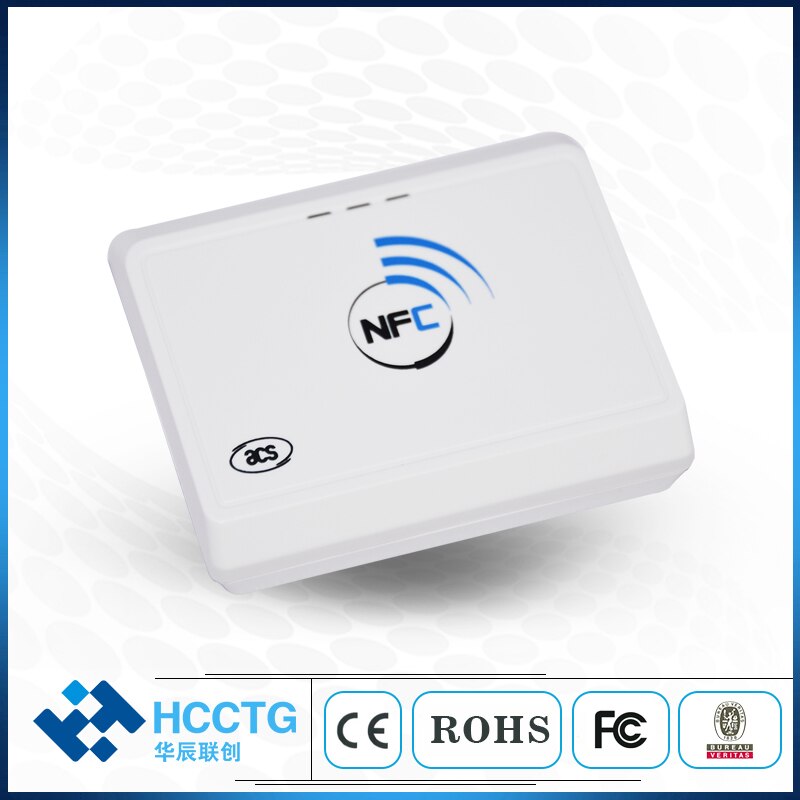 Long Range Wireless IOS Android BT Rfid Reader Writer NFC Card Reader 13.56 mhz ACR1311U-N2