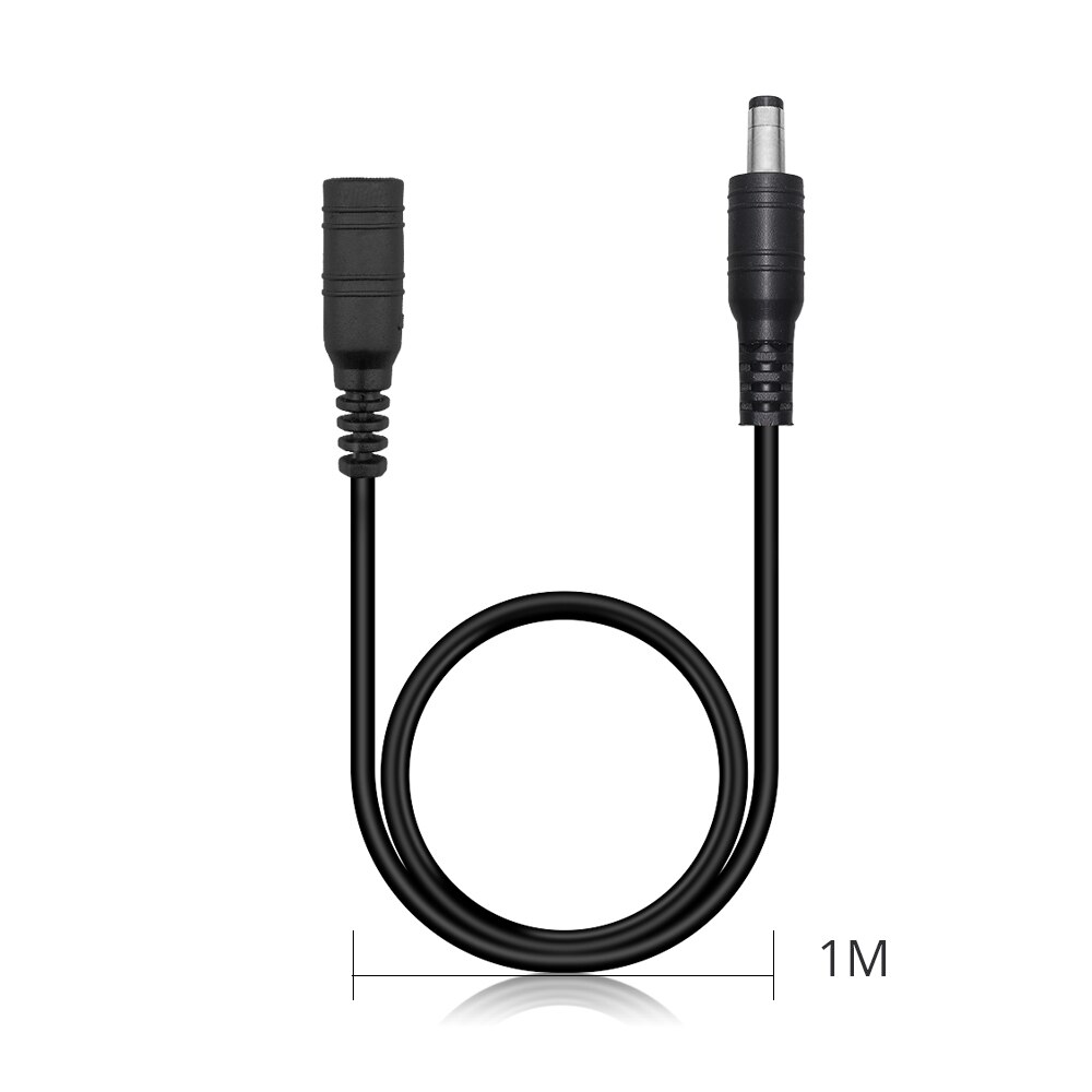 USB Naar Dc Kabel 40CM Led Connectors, 5.5x2.1mm Poort, DC 1 tot 2 Splitter, 1M Extension Power Cable Connector: DC Extension Cable