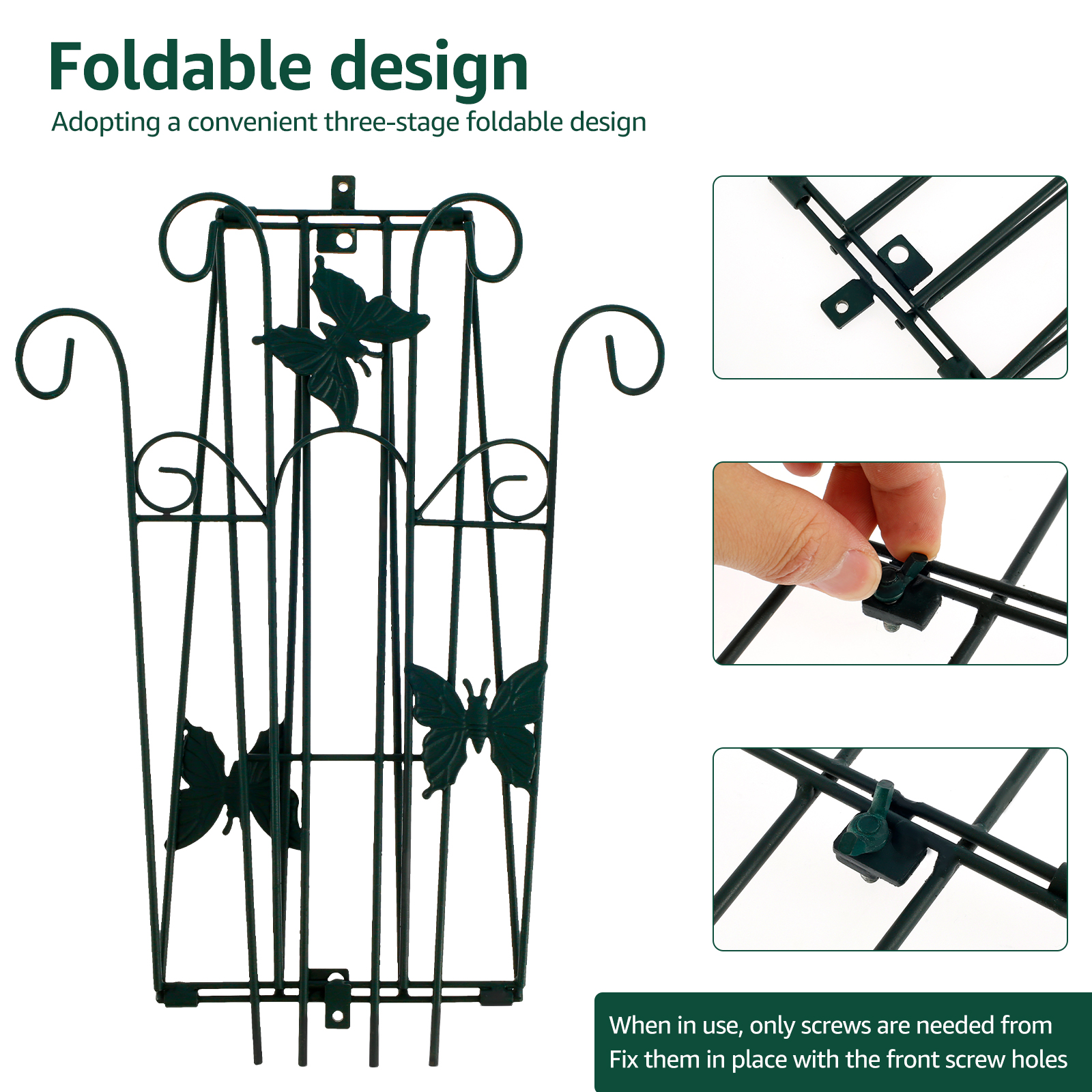 Metalen Tuin Trellis Opvouwbare Plant Ondersteuning Staak Stand Roestbestendig Ijzerdraad Scherm Plant Klimmen Trellis voor Groenten