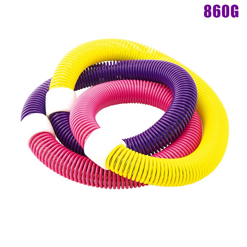 Fitness Spring Hoop Exercise Body Massage Waist Burn Fat Lose Weight for Home EDF88: Brown