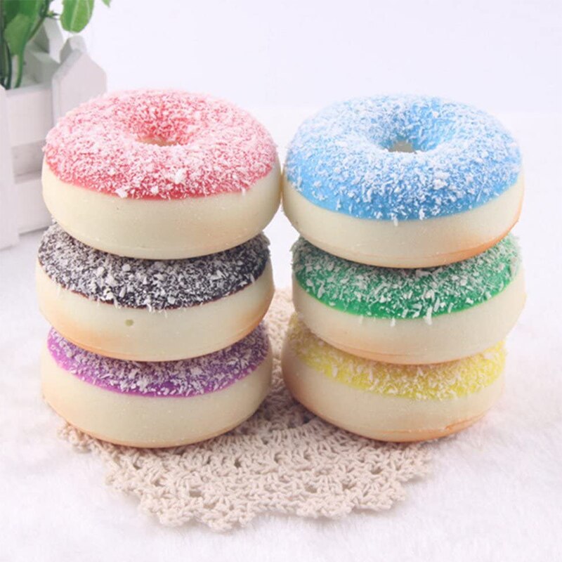 Kawaii Chocolade Squishy Donut Cake Geurende Zachte Trage Stijgende Squeeze Speelgoed Stress Relief Speelgoed Voor Kids Party Xmas