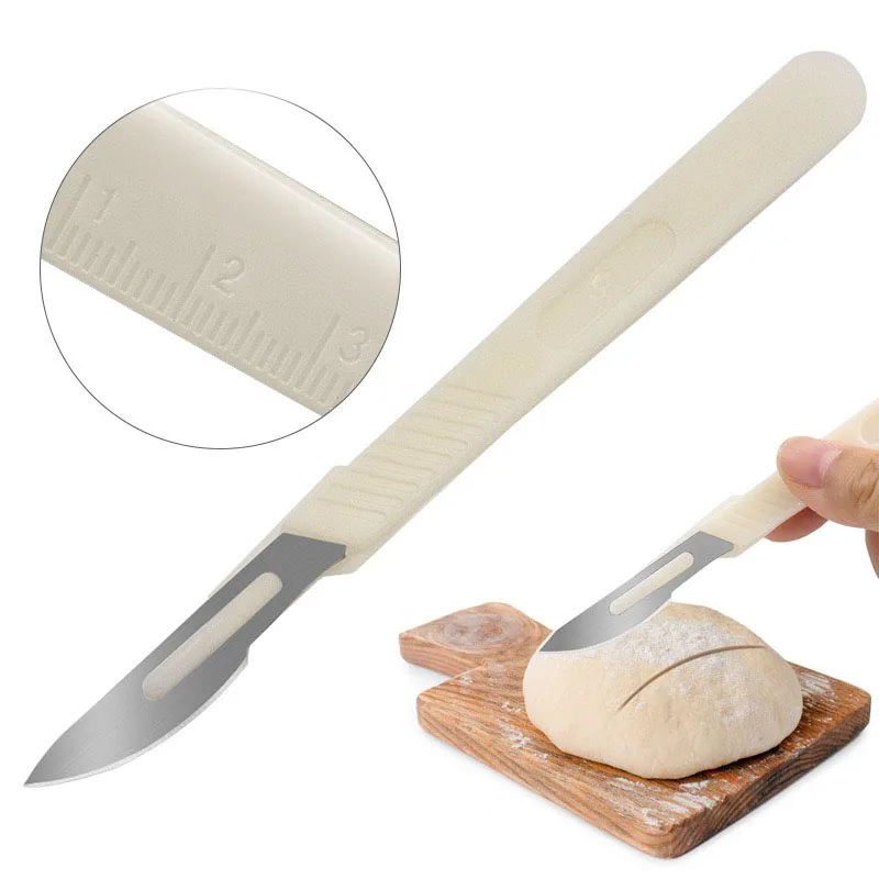Cortador de pan, cuchillas de pan francés, cuchillo para tallar, utensilios de cocina, accesorio para hornear, herramientas de pastelería para cortar pan estampado