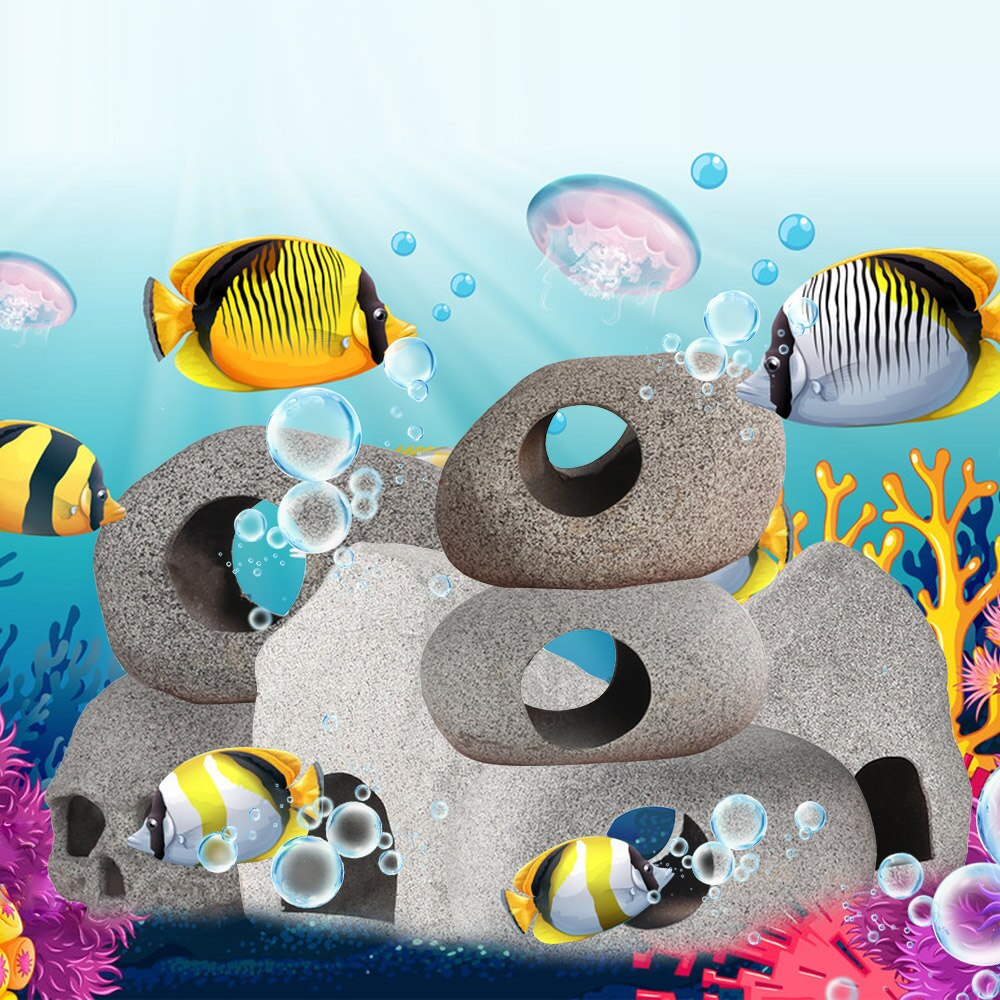Aquarium keramische grot aquarium decoratie cichliden stenen rots grot aquarium aquarium keramische grot ornament aquarium accessoires