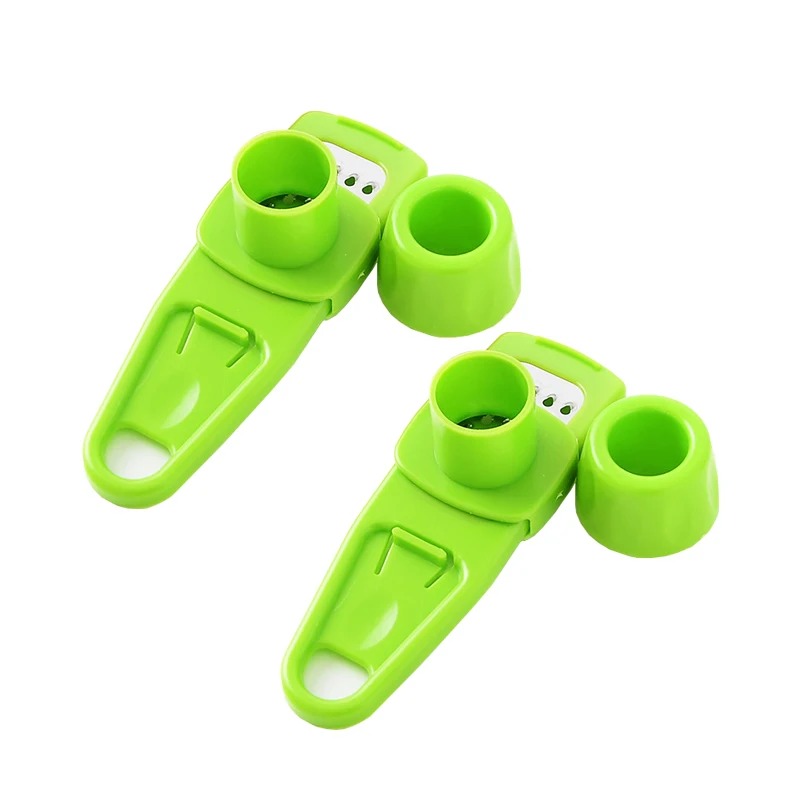 1PCS Knoflook Crusher Druk Multifunctionele Handleiding Gember Knoflook Slijpen Rasp Cutter Knoflook Dunschiller Keuken Gereedschap: Licht Geel