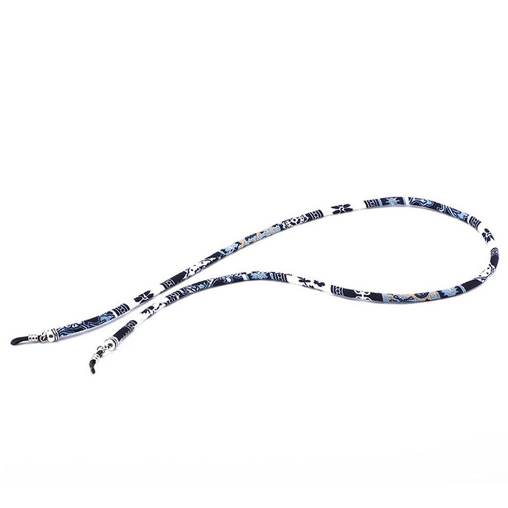 Okulary do czytania Retro łańcuszek moda koraliki okulary do okularów okulary do okularów smycz na szyje łańcuszek do okularów: navy blue