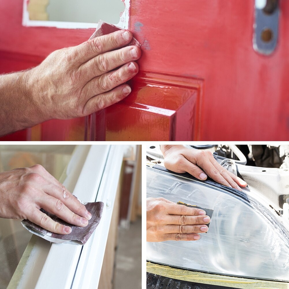 carborundum Sandpaper 36pcs наждак 400 - 3000 Grit Wet & Dry for Automotive Sanding Wood Furniture Finishing Metal Work