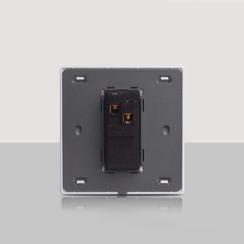 Luxury Wall Switch 1/2/3 Gang 2 Way Champagne Gold Wall Panel Push Button Switch Home Wall Light Switch LED Indicator Accessory