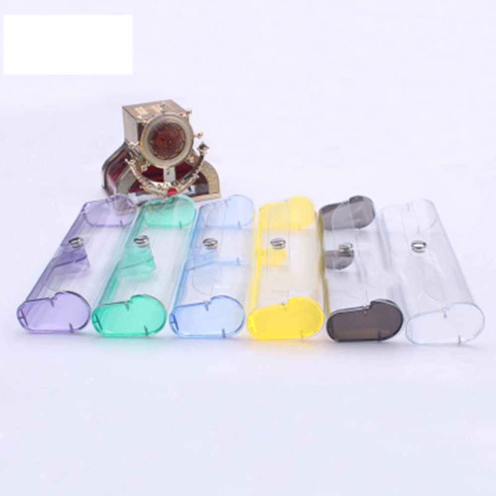 1 Pcs Protable Eyewear Boxes Kawaii PVC Glasses Box Cute Girl's Transparent Glasses Case Eyewear Accessoires