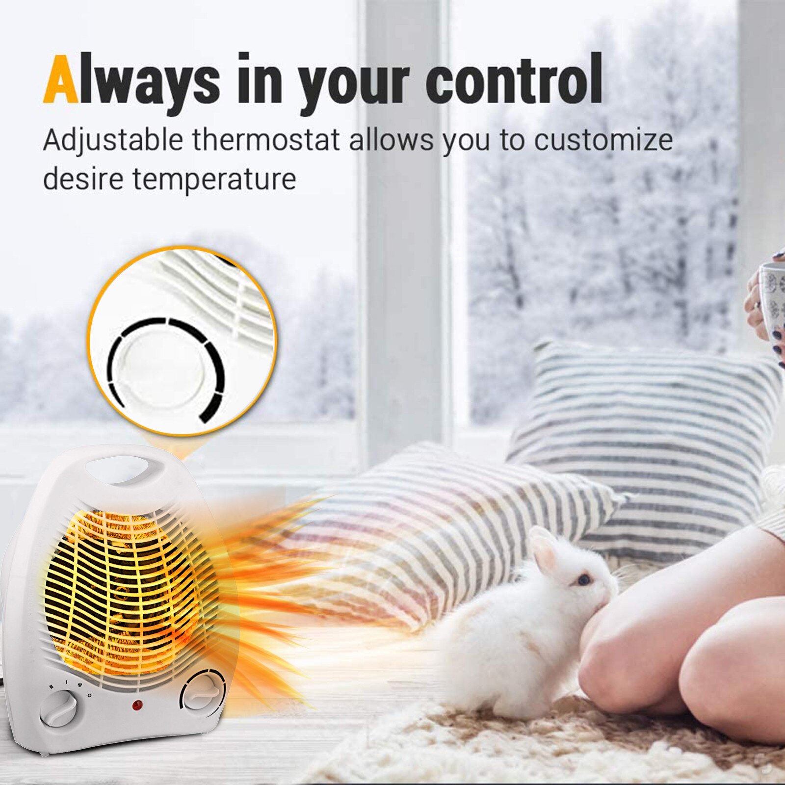 Home Office Use Small Heater Heater Home Efficient Portable Fast Heating Energy Saving Compact Overheating Protection