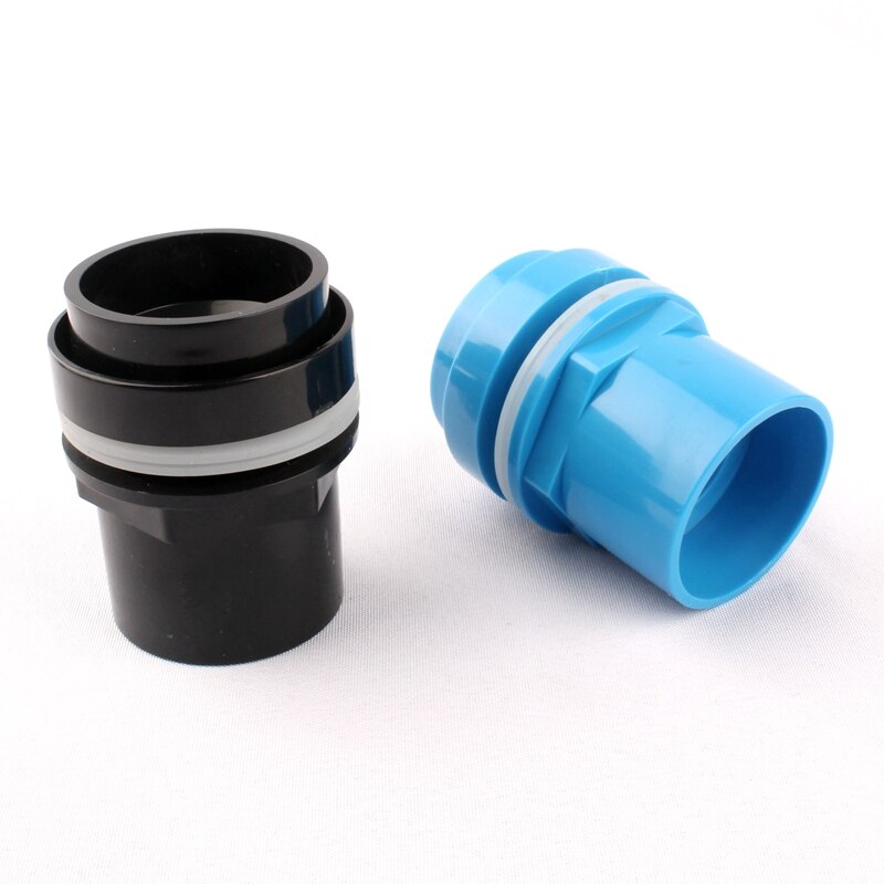 50mm Durable Drain Pipe PVC Pipe Connectors Thicken Fish Tank Drainage Connector Irrigation Water Pipe Fast Joints Fittings
