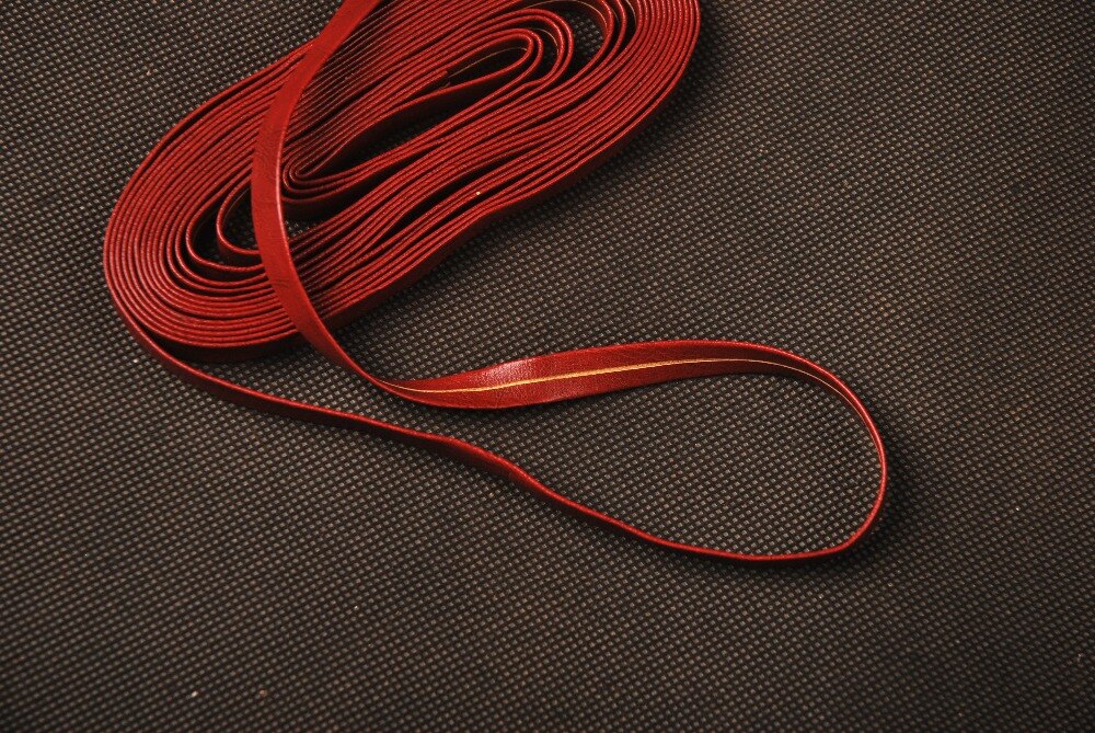 Style Red Leather Ito Sageo Wrapping Cord for Samurai Sword Knife Japanese Katana Wakizashi Tanto Nice Sword Fitting