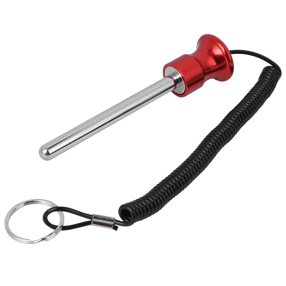 Goupille magnétique pour empiler le poids, accessoire de gymnastique pratique avec corde de traction: Rouge