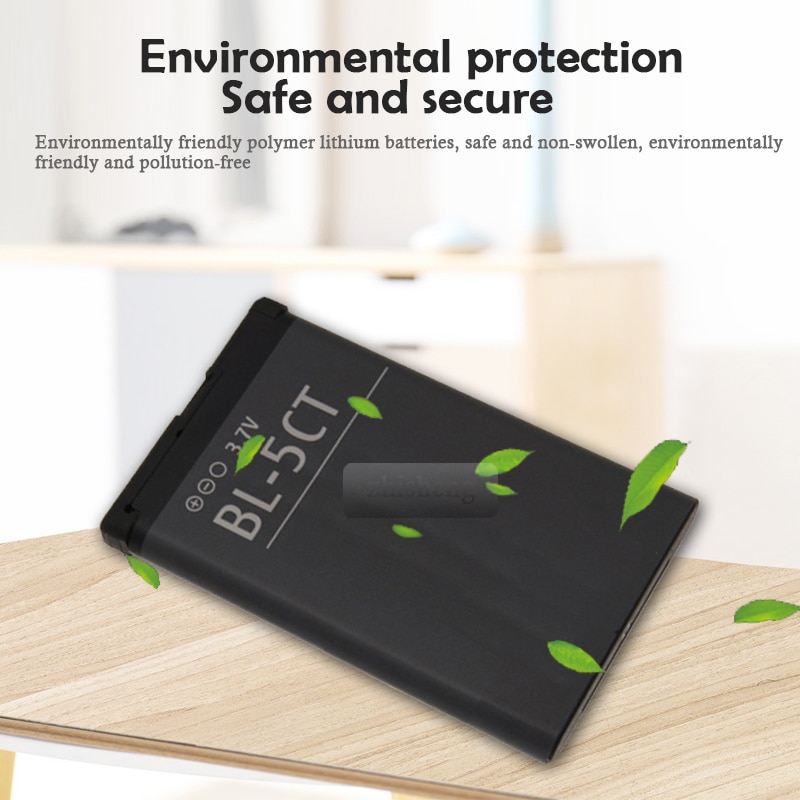 3.7v 1050 mah bl -5ct bl5ct genopladeligt telefonbatteri til nokia 3720 5220 5220xm 6303i 6750 6330 6303i c5 c5-02 c5-00i c5-00