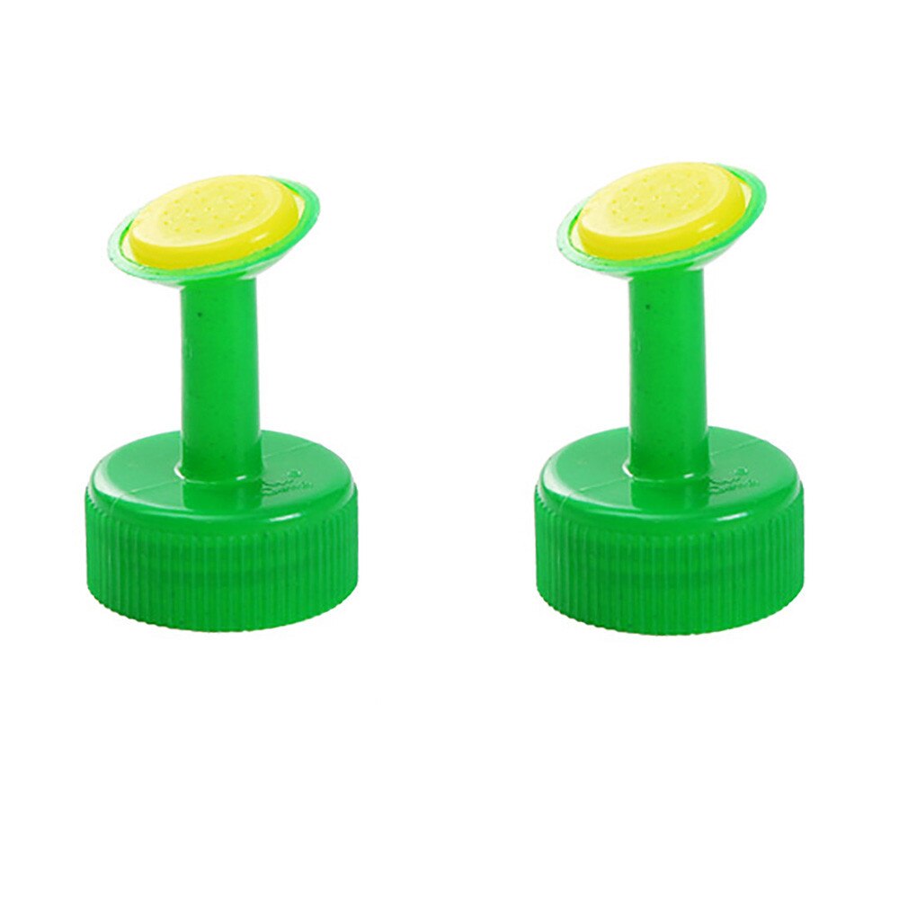 2PCS Bottle Top Plastic Sprinkler Nozzle For Flower Waterers Bottle Watering Cans Sprinkler Shower Head Gardening Tools: Green 