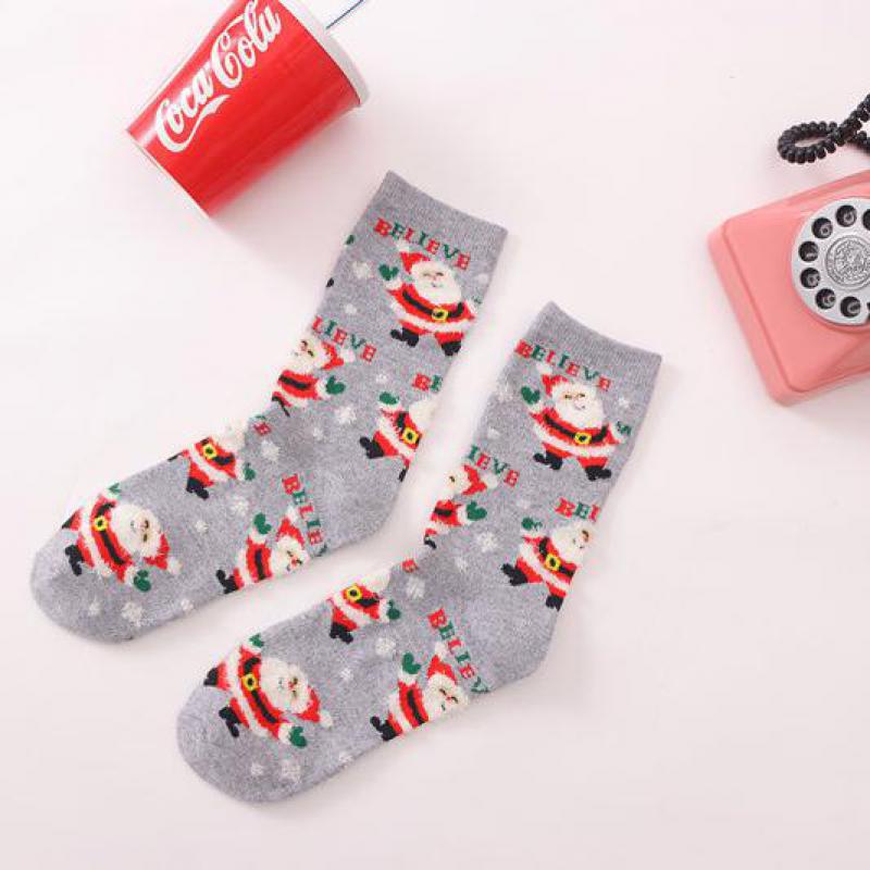 Christmas Socks For Children Elderly Elk Snowman Cotton Stocking Year Socks Christmas Decoration Boys Girls Christmas