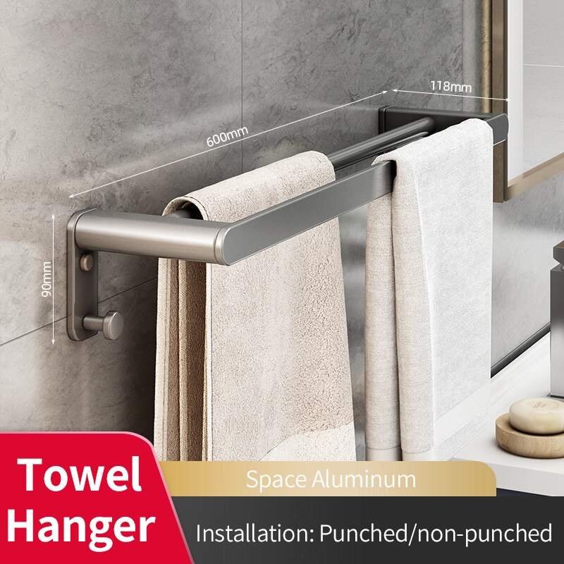 Bathroom Storage Rack Multifunctional Wall-mounted Adjustable Storag Rack Waterproof Load-bearing Holder Toilet Bathroom: B