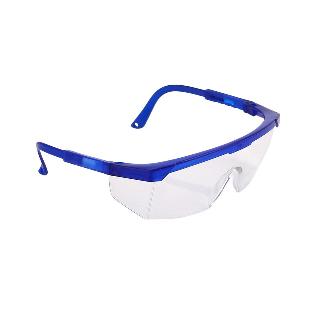 Beskyttelsesbriller justerbare visiere beskyttelsesbriller anti stød beskyttende briller antisaliva skærm vind sand bevis briller: Blå briller