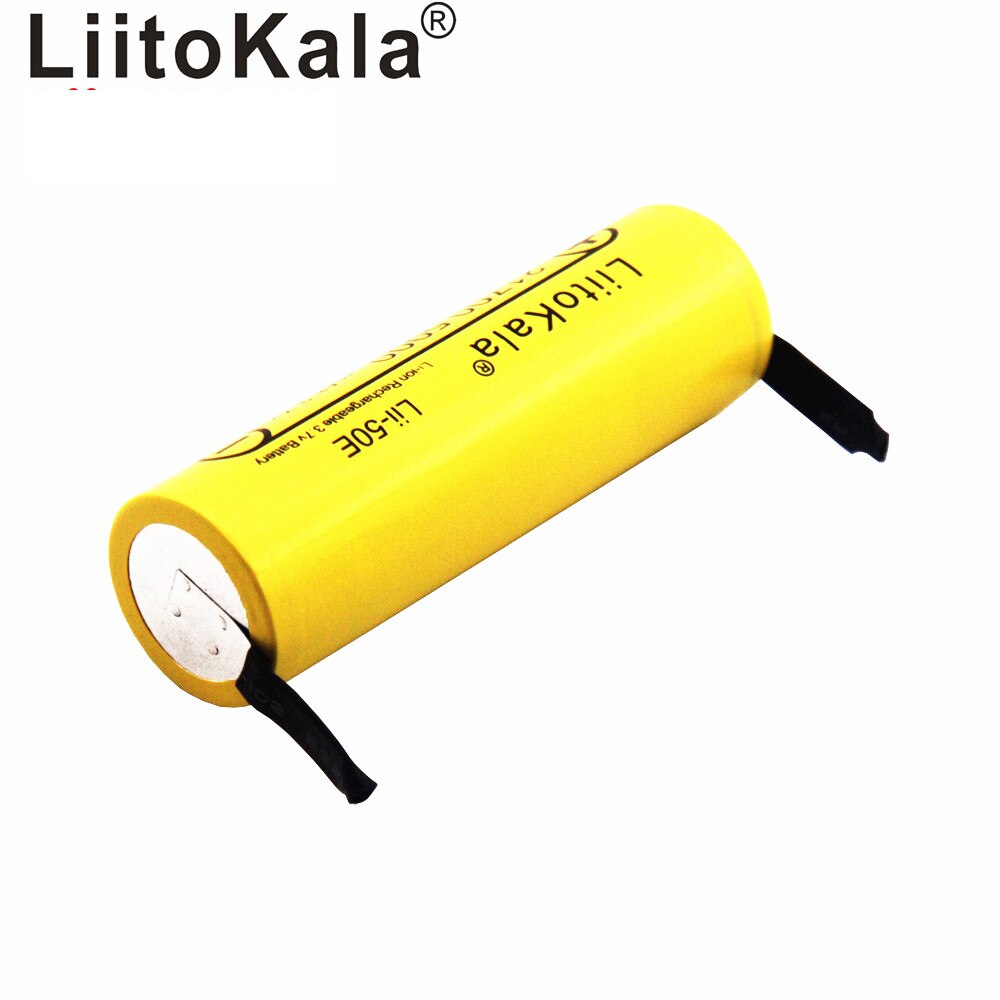 Liitokala Lii-50E 21700 5000 Mah Li-Ni Bateria 3.7 V 40a Para Alta Descarga Mod/Kit 3.7 V 15a Power + Diy Nicke