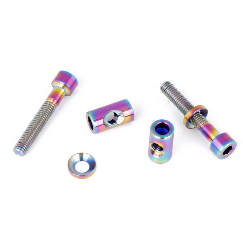 Titanium Ti M5 x 30 40 mm Inbussleutel Taper Hoofd Bout Schroef voor Fiets Stuurpen Zadelpen Fietsonderdelen accessoires