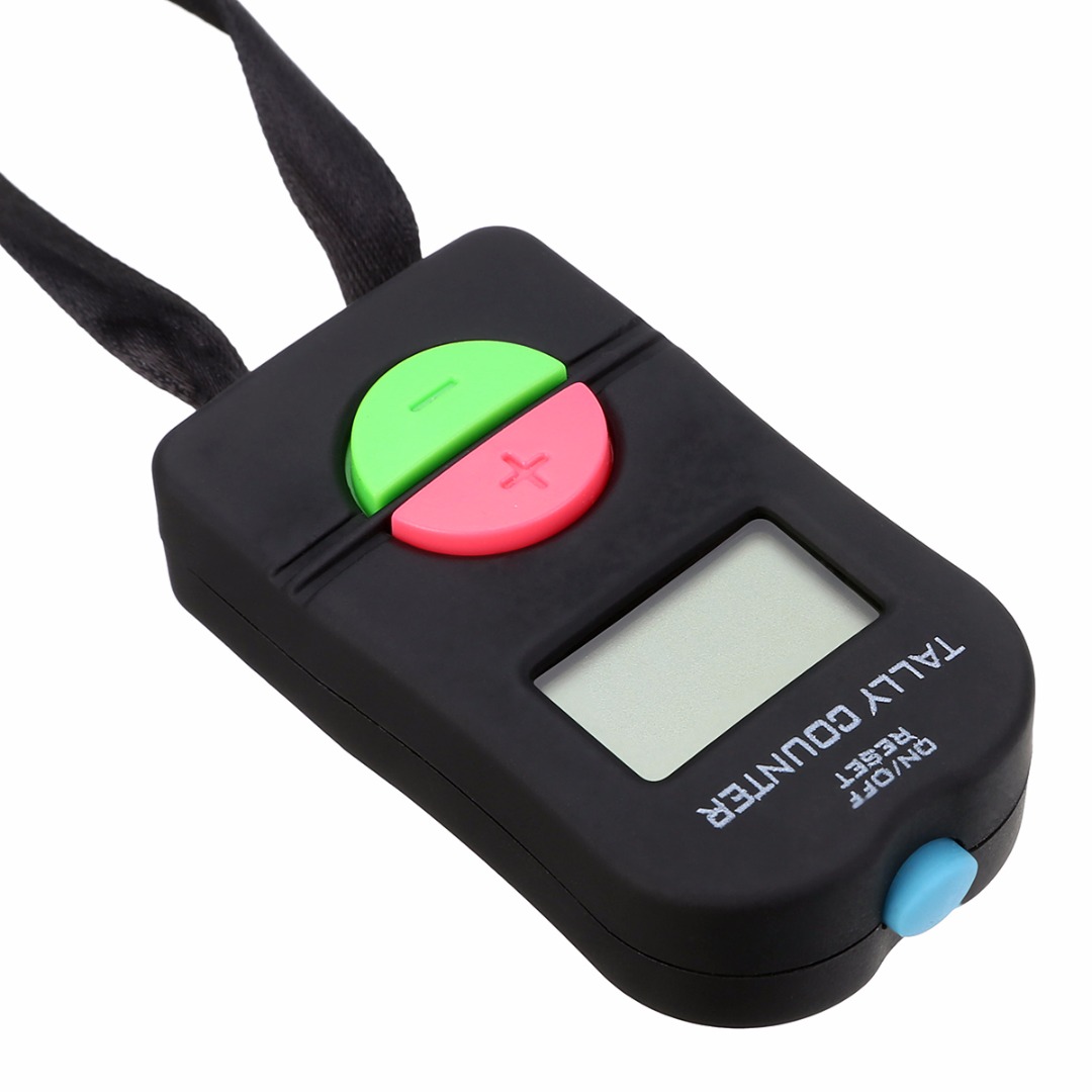 Mini Portable Electronic Digital Tally Counter Manual Clicker for Calculate Sport Golf Gym Security Running