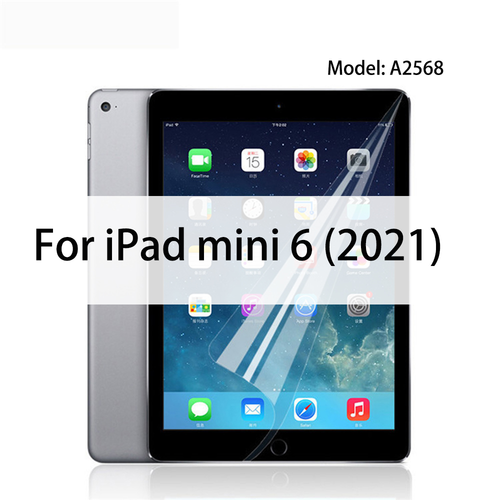 3 paczki Tablet folie ochronne na ekran do miękka folia do iPad 9.7 10.2 10. 5 10.9 11 12.9 Air 4 3 2 Mini 6 5 4 3 2 dla ipad 2017 2018 2020: For Mini 6