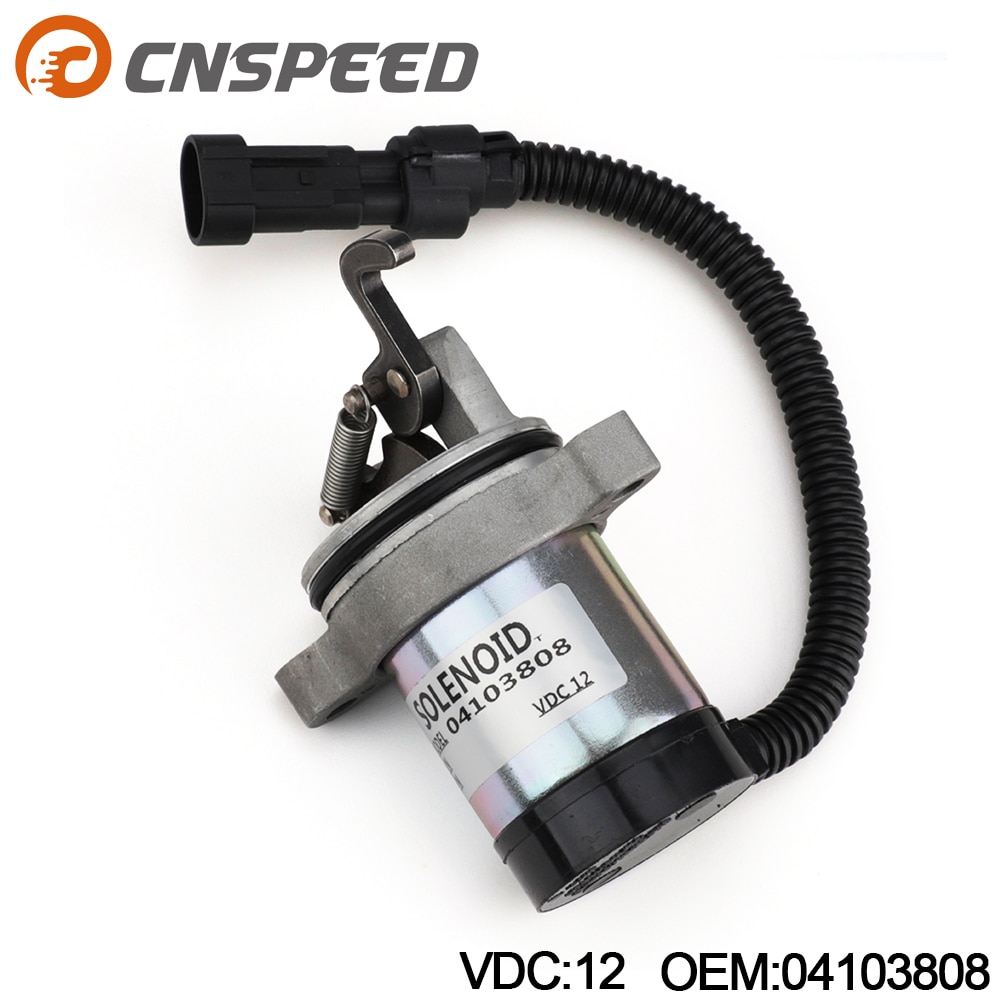 04103808 Fuel Shut Off Solenoid for Deutz F3L F3M F4L F4M 1011 (Cable Length: 21.5cm / 8.46 inch)