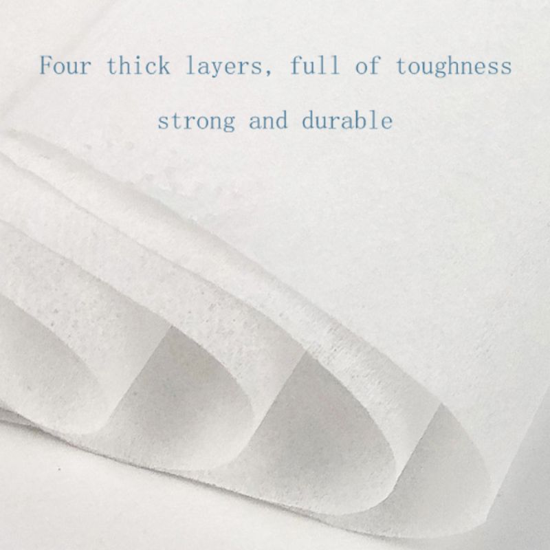 6 Rolls Coreless Toilet Paper Bulk Rolls Bath Tissue Bathroom White Soft 4 Ply Toilet Supplies