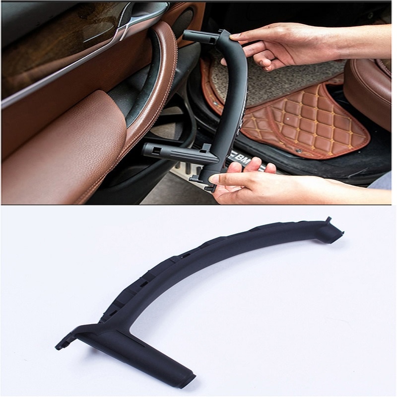 Izquierda/derecha manijas de puerta interior de coche manija de panel de puerta interior cubierta embellecedora de tirar para BMW E70 E71 E72 X5 X6 51416969402