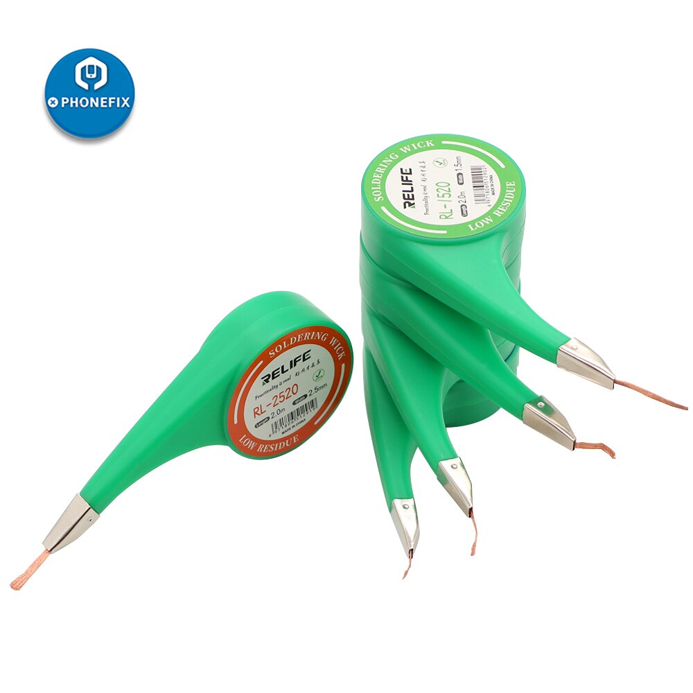 Desoldering Braid Welding Solder Remover Wick Wire 1.5mm 2mm 2.5mm 3mm 3.5mm Widths Lead Cord Flux BGA Welding Tin Repair Tool