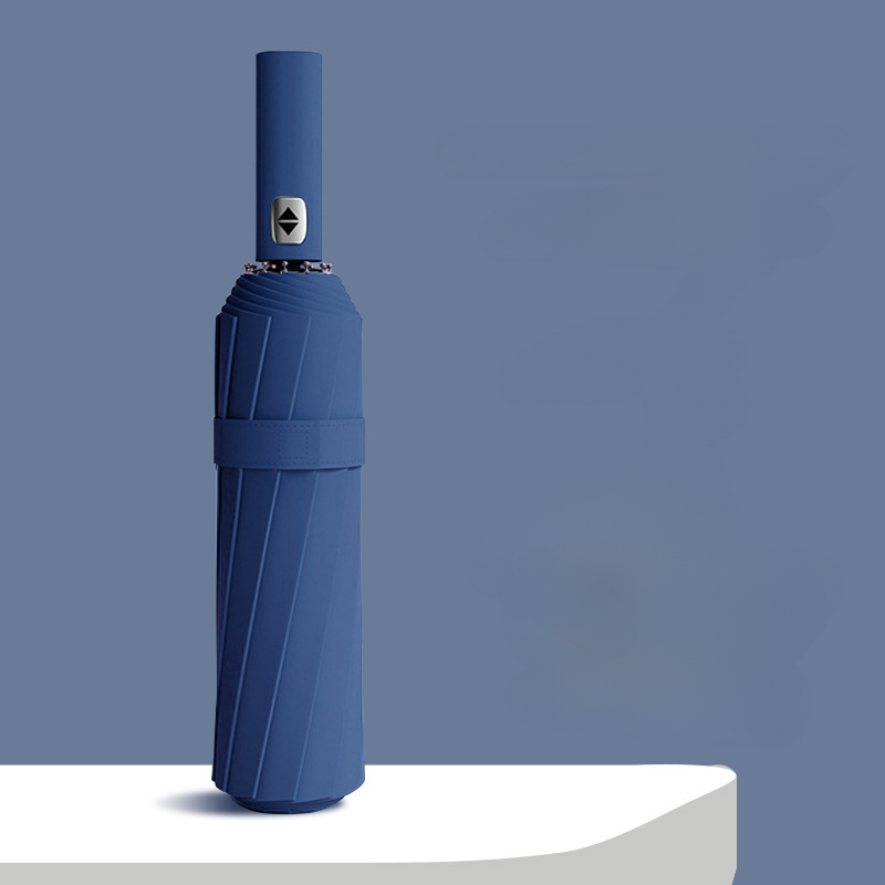 Paraplu Volautomatisch Heren Zakelijk Dubbel gebruik Opvouwbaar Zonwering Zonnescherm Reclameparaplu Parasol Paraplu: YELLOW
