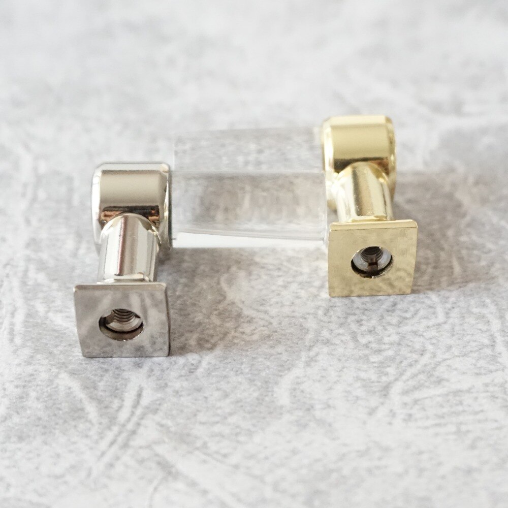 Transparente Acryl Zauberstab Kleider haken Gold Silber Schlecht Hardware- moderne Schrank griffe Türgriffe Kleider haken KleiderbüGel