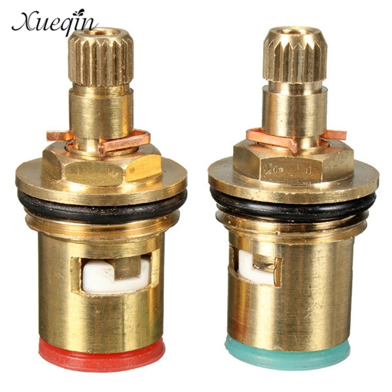 2 Stuks Standaard 1/2 Keramische Kraan Cartridge Water Mengkraan Innerlijke Kraan Disc Klep Kwart Turn Cartridges Handvat Schakelaar Reparatie