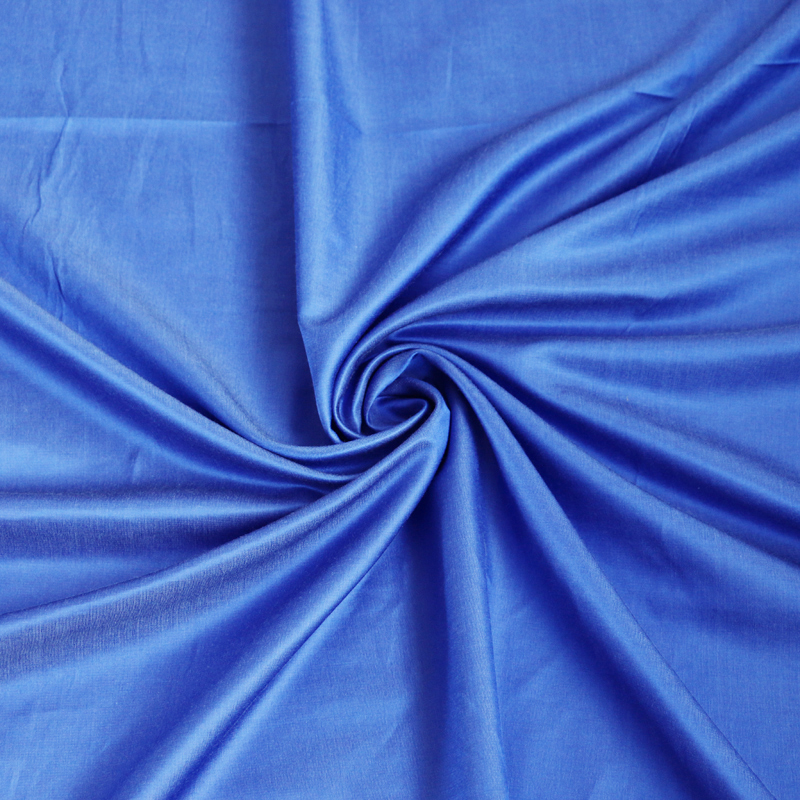 100cm*137cm heavy silk cotton fabric royal blue dress gown bedding textile natural