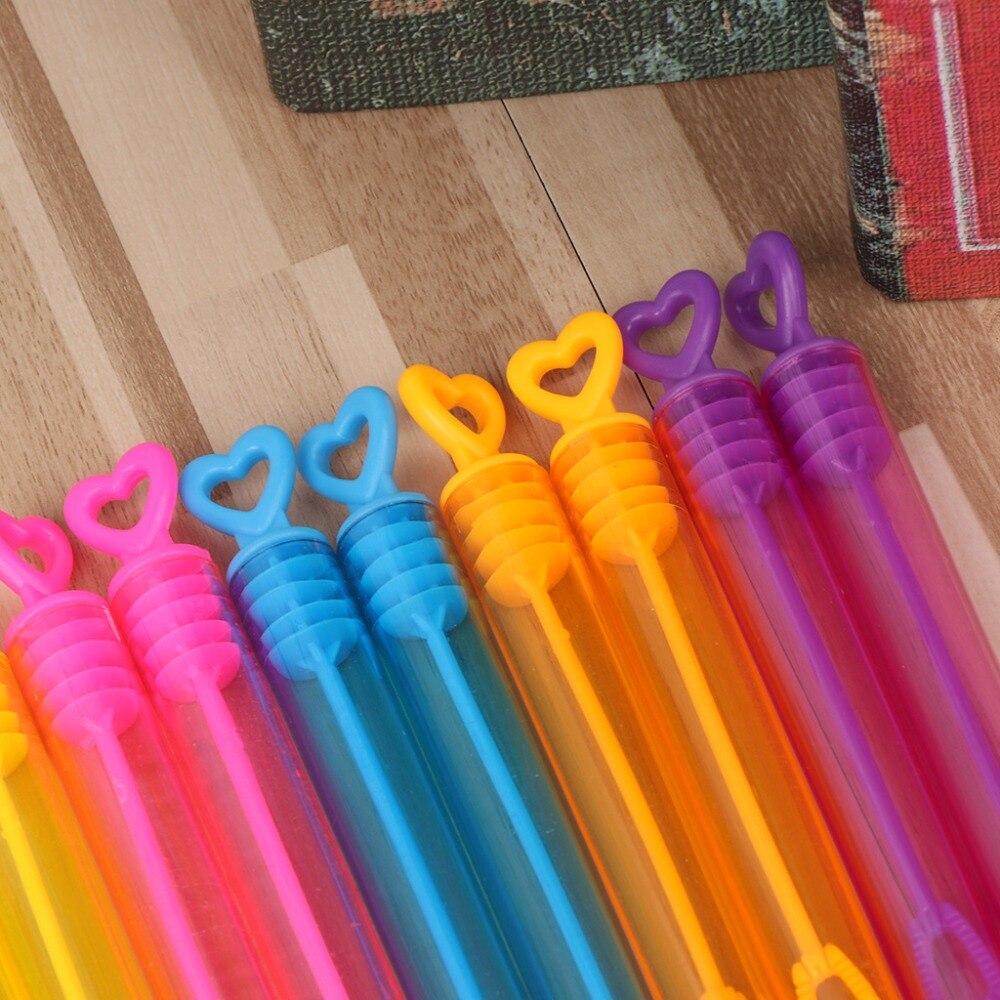 12 stuks hartvormige zeepbellenflessen speelgoed voor kinderen buitenhuisdecoratie