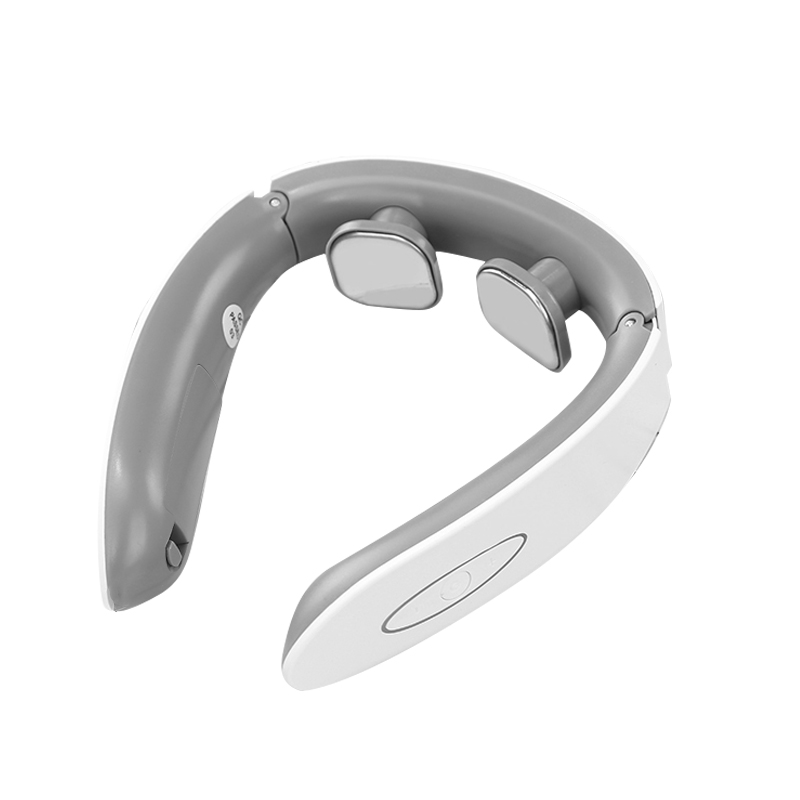 Neck Pain Relief Back Posture Massager for Body Power Tool Relaxing Massage Electric Low Frequency Stretch Device Tools Masager: White B Set