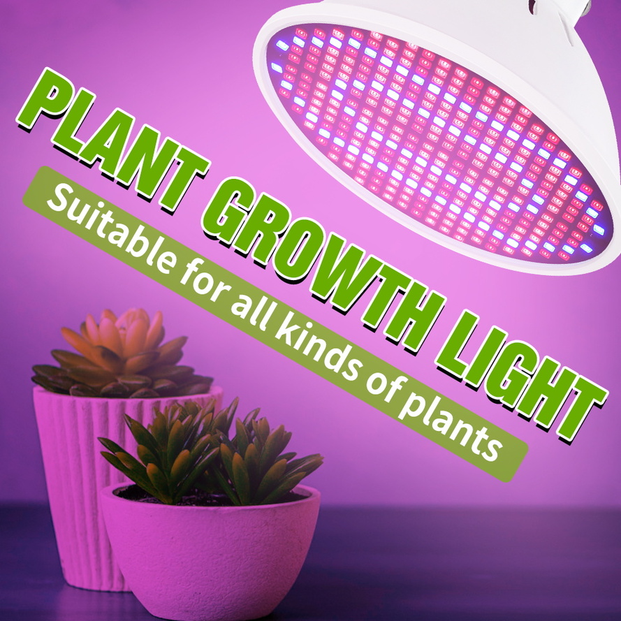 Luz LED de cultivo, luz de crecimiento hidropónico E27, bombilla Led de cultivo de espectro completo de 220V, lámpara UV para plantas, plántulas de flores,