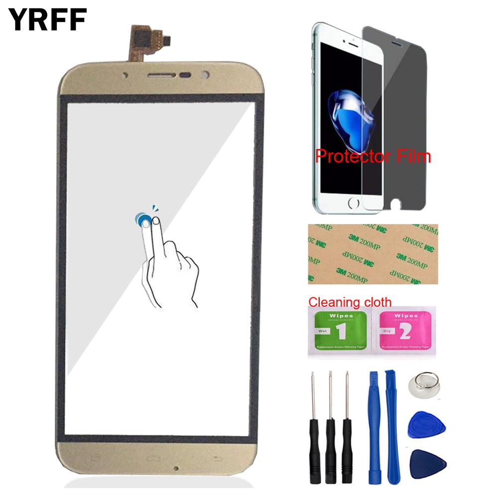 YRFF 5.5 inch Mobiele Telefoon Touch Screen Panel Touchscreen Voor UMI Rome X Digitizer Panel Glas Protector Film Gratis Lijm