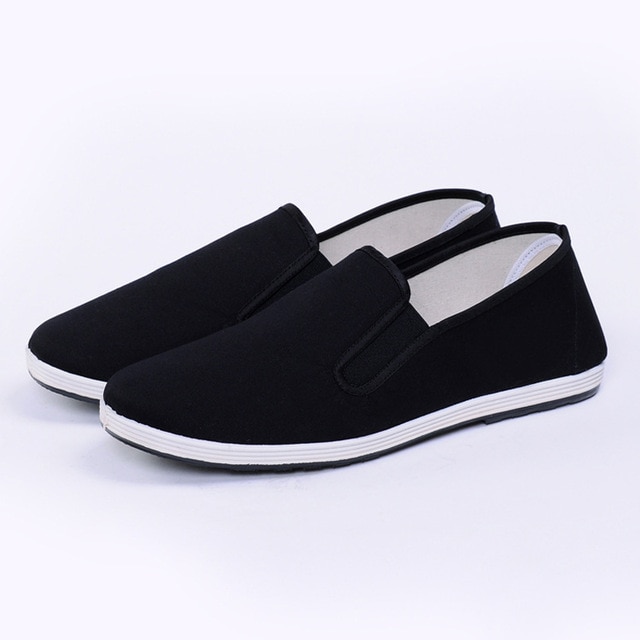 Kinesiska kungfu skor svarta traditionella kinesiska kung fu skor tai chi wushu skor gamla peking skor bruce lee kampsport sneakers