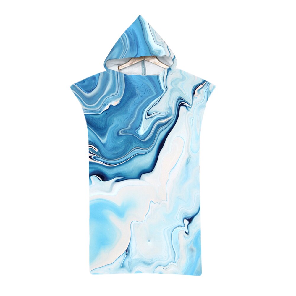 Microfiber Fabric Adult Bath Towels Beach Bathrobe Cloaks Hooded Swimming Pool Gym Fitness Bathing Wrap Towels