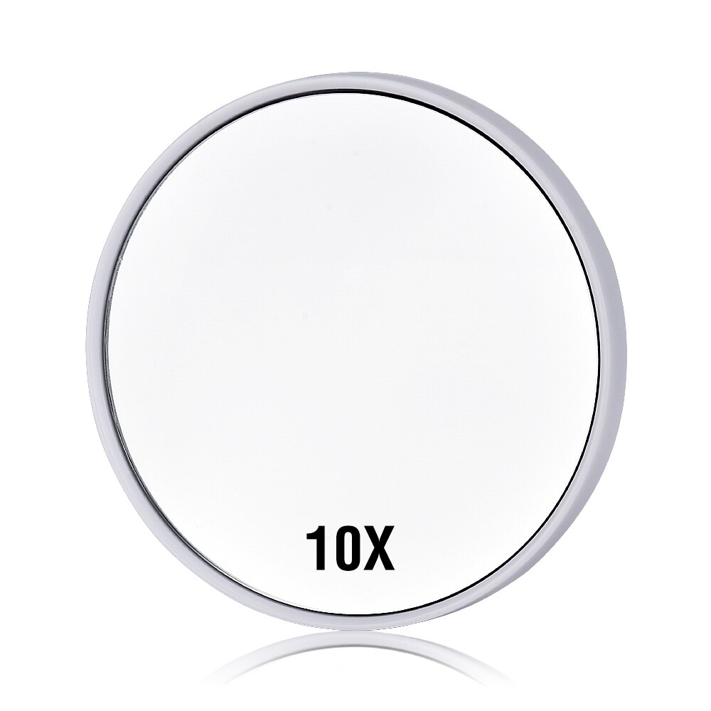 1Pcs 10x Magnifying Makeup Mirror With Two Suction Cups Cosmetics Tools Round Mini Compact Mirror Magnification Style