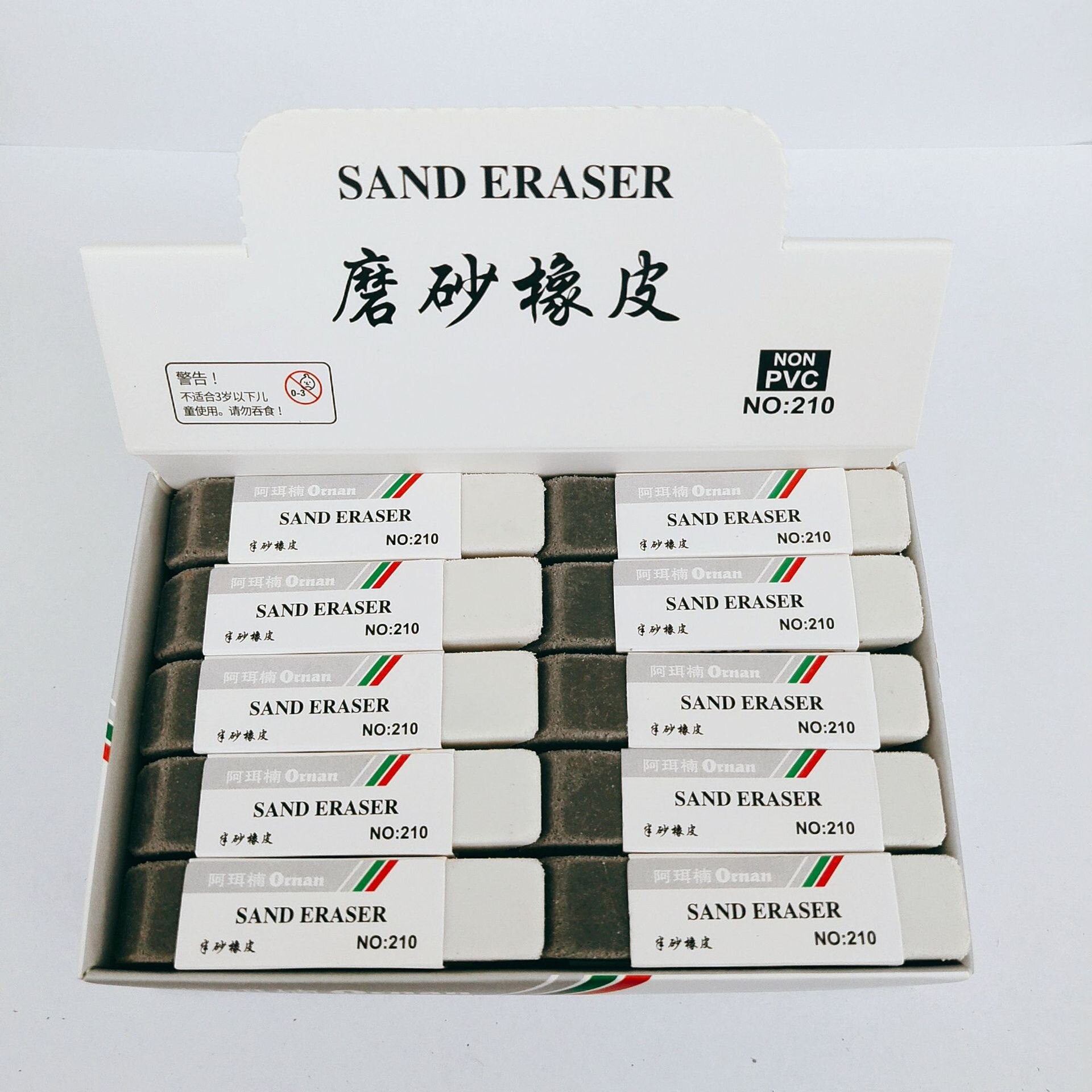 4 pezzi di gomma smerigliata per ufficio scolastico gomme da cancellare opache senza traccia penna a sfera penna a inchiostro matita scrittura correzione gomma da sabbia stazionaria