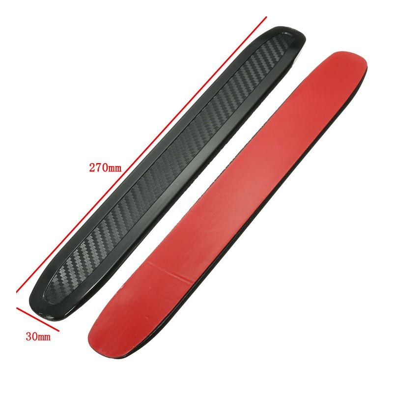 2Pcs Universal Car Bumper Protector Corner Anti-rub Scratch Guard Strip Rubber And