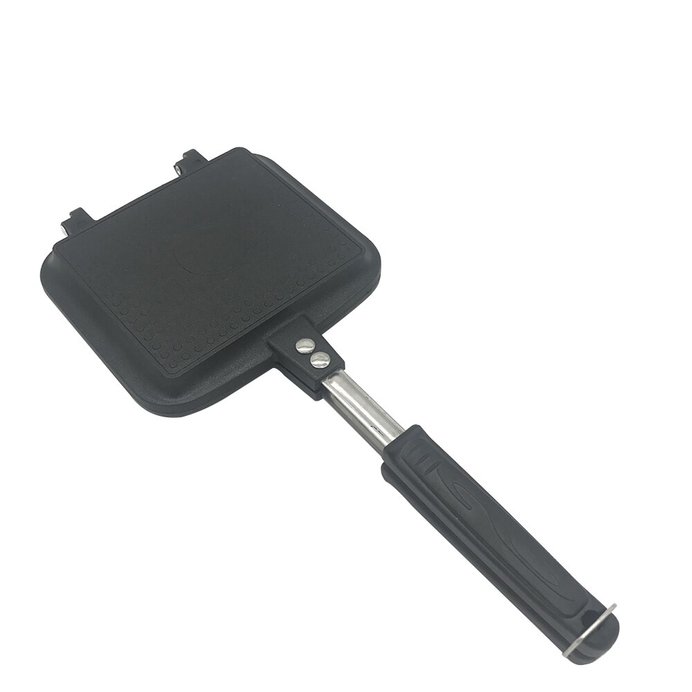 Non-stick sandwich maker jern brød toast frokost maskin vaffel pannekake baking grill ovn mold grill stekepanne sammenleggbar