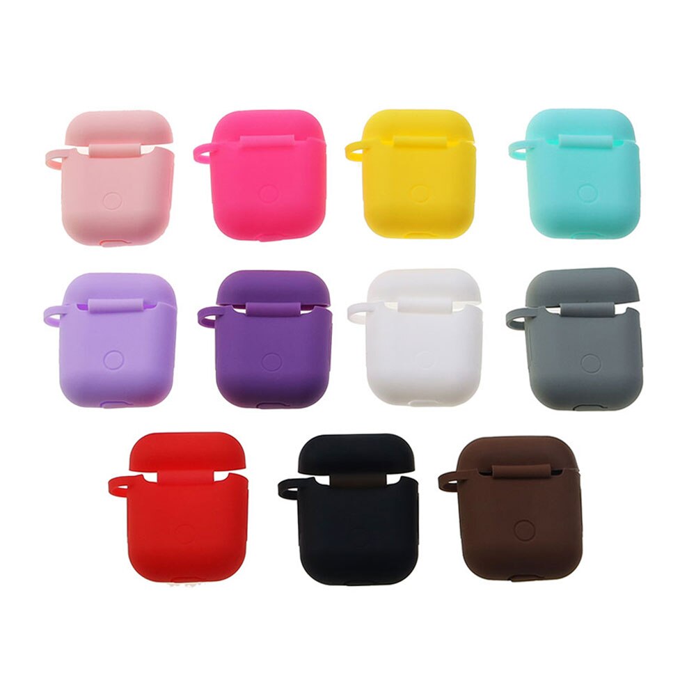 Voor Airpods 1/2 Zachte Siliconen Oortelefoon Cover Air Pods Case Earpods Accessoires Headset Beschermhoes Apple Air Pods Case