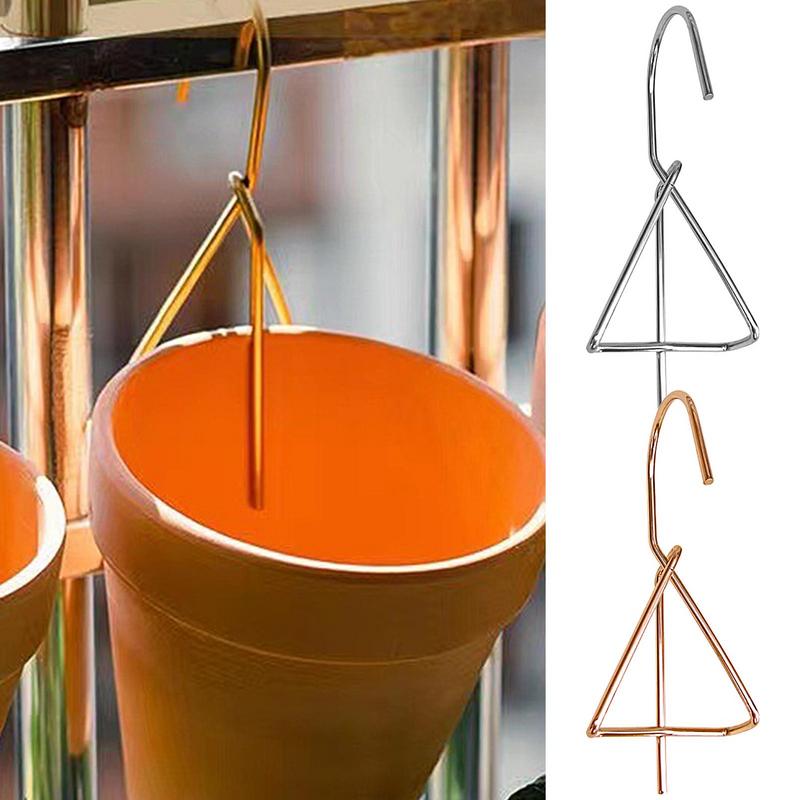 Terracotta Pots Hangers Wall Clay Pot Hanger Hook Anti-Rust Iron Plant Hangers For Hangings Flower Baskets Indoor And Outdoor